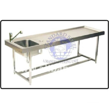 Stainless Steel Postmortem Dissection Table